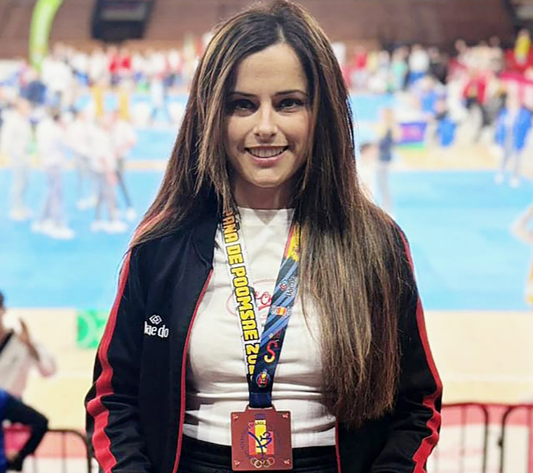 La mestra de l’escola CHOIS Vilanova, Patricia Rubio. Eix