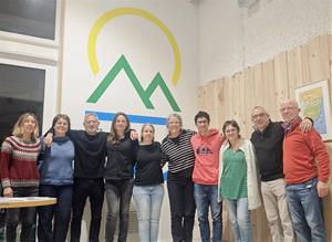 La nova la junta del Centre Excursionista del Penedès. Eix