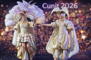 La Reina i el Rei Carnestoltes de Cunit. Eix