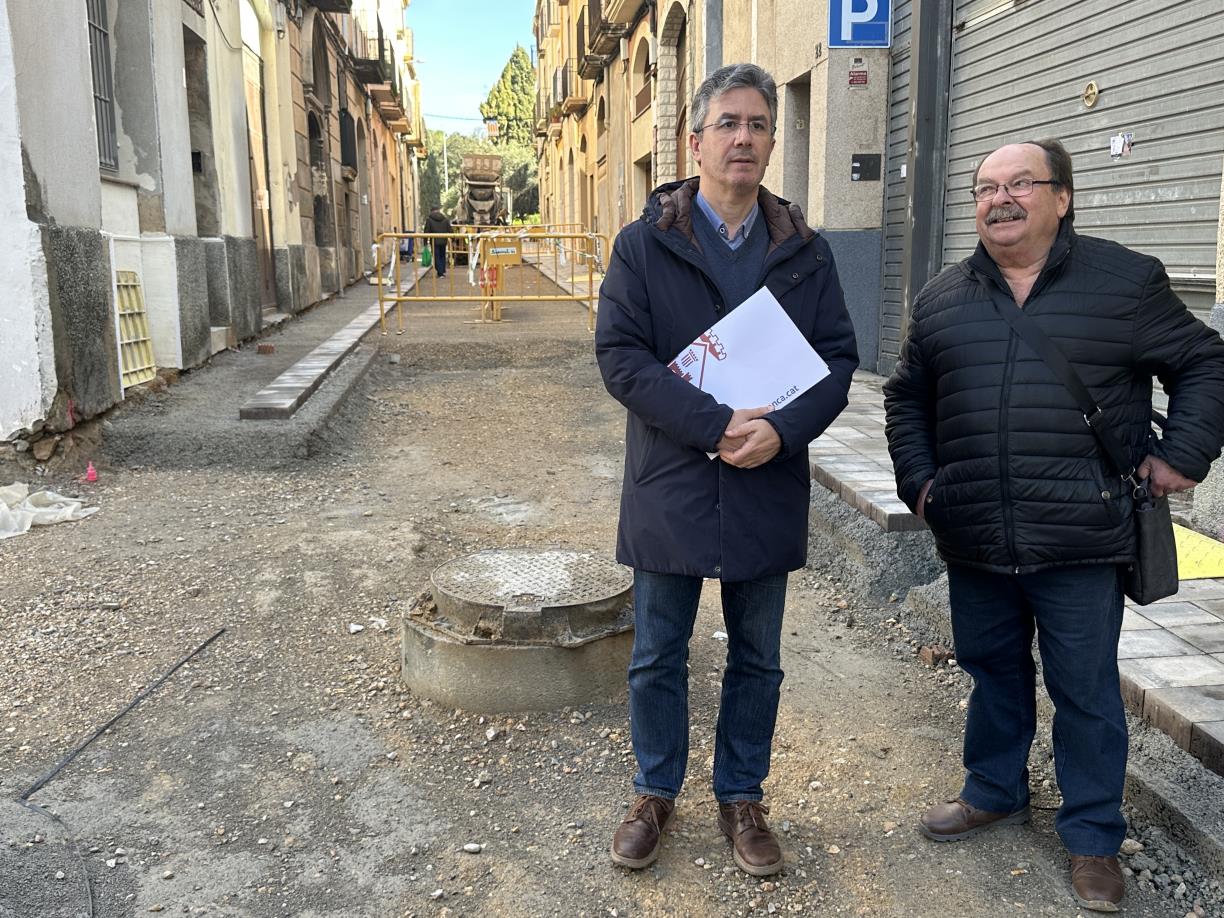 La reurbanització del carrer Santa Magdalena a Vilafranca arriba al final i continuaran les millores al barri de les Clotes. Ajuntament de Vilafranca