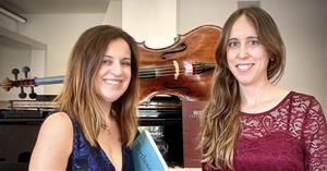 La violoncel·lista Clàudia Romaní i la pianista Rocío Sevares. Eix