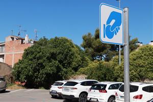 La zona blava de Vilafranca serà de gestió municipal a partir de l’any que ve. ACN