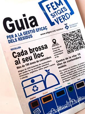 L’Ajuntament de Sitges llança una nova campanya de civisme per millorar la recollida de residus. Ajuntament de Sitges