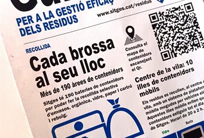 L’Ajuntament de Sitges llança una nova campanya de civisme per millorar la recollida de residus. Ajuntament de Sitges