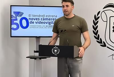 L’Ajuntament del Vendrell inicia la instal·lació de la nova xarxa de càmeres de videovigilància. Ajuntament del Vendrell