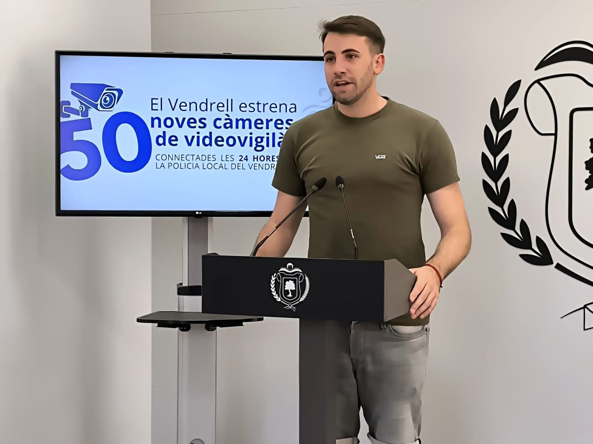 L’Ajuntament del Vendrell inicia la instal·lació de la nova xarxa de càmeres de videovigilància. Ajuntament del Vendrell