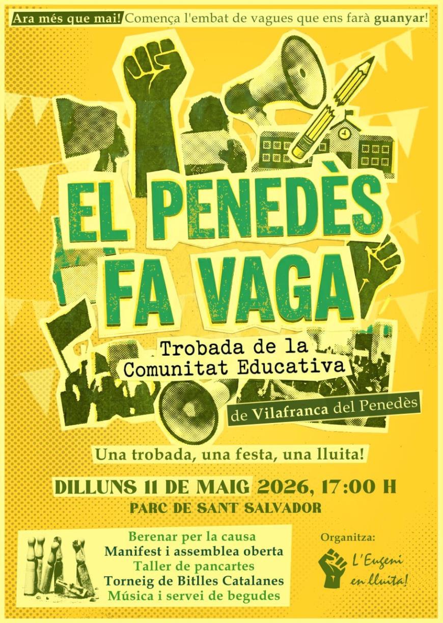 L’Assemblea de l’Institut Eugeni d’Ors convoca una trobada oberta per explicar les mobilitzacions educatives. EIX