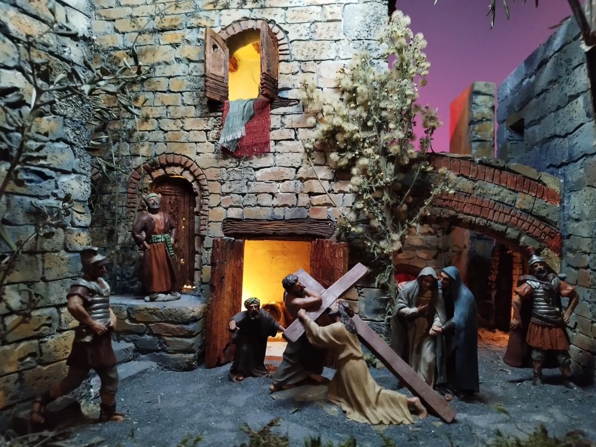 L’Associació de Pessebristes de Vilafranca exposa el diorama del Calvari 2026 a la Basílica de Santa Maria. EIX