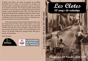 Les Clotes celebra 50 anys de veïnatge a Vilafranca del Penedès  amb un llibre commemoratiu. EIX