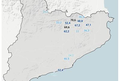Les tempestes deixen més de 50 litres a Sitges. ACN