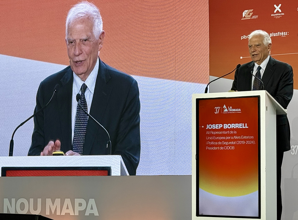 L’exministre d’Exteriors i president del CIDOB, Josep Borrell. ACN / Marc Codinas