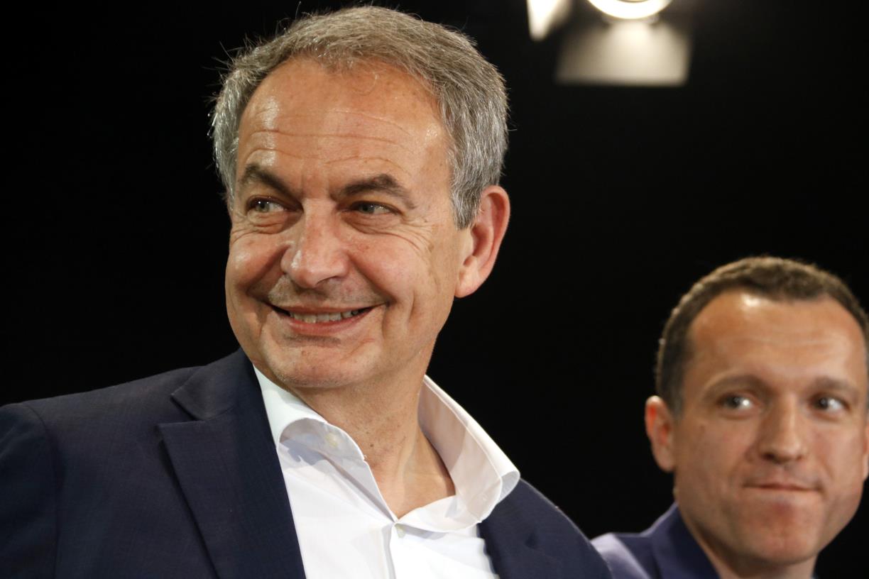 L'expresident del govern espanyol José Luis Rodríguez Zapatero, a Lleida  . ACN / Oriol Bosch