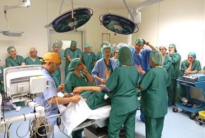 L’Hospital de l’Alt Penedès reforça la seguretat del Bloc Quirúrgic amb un simulacre d’incendi i evacuació. CSAPG