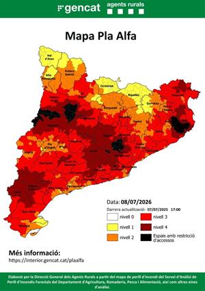 L’onada de calor s’allargarà almenys deu dies i Protecció Civil demana extremar les precaucions
