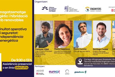 L’OTEC Garraf-Penedès organitza una jornada sobre emmagatzematge energètic i hibridació amb renovables. EIX