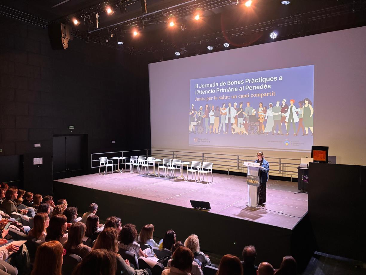 Més de 170 professionals participen en la Jornada de bones pràctiques de l’atenció primària al Penedès. Generalitat de Catalunya