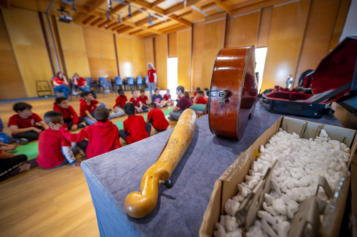 Més de 350 alumnes participen al projecte educatiu “Teixint Músiques” del Museu Pau Casals. Museu Pau Casals