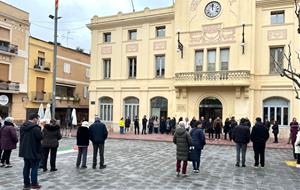 Minut de silenci a Sant Sadurní en record de la víctima de l’accident ferroviari a la R4. Ajt Sant Sadurní d'Anoia