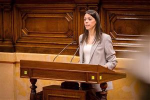 Montse Ortiz al Parlament de Catalunya. Eix