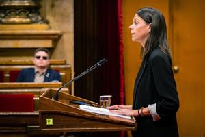 Montse Ortiz al Parlament de Catalunya. Eix