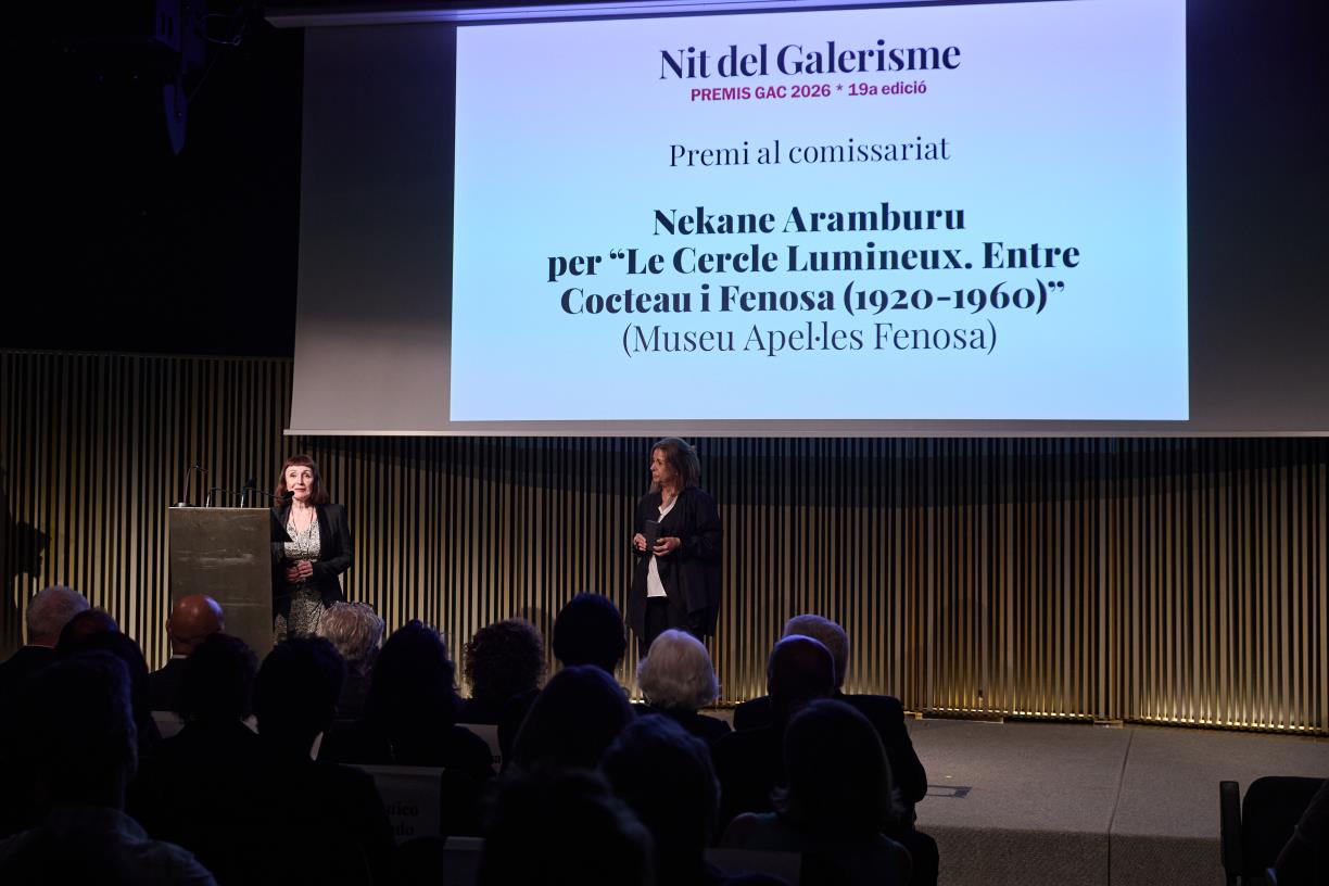 Nekane Aramburu rep el Premi GAC 2026 al millor comissariat per l’exposició sobre Cocteau i Fenosa. Fundació Apel·les Fenosa