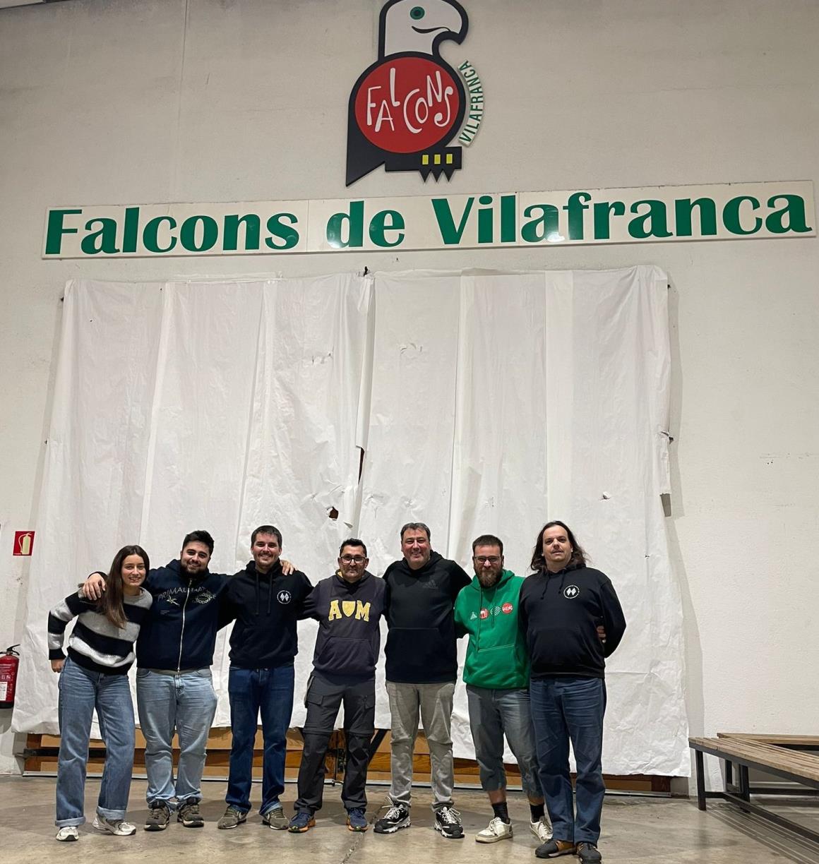 Oriol Udina i Miquel Cusiné, nous caps dels Falcons de Vilafranca pels pròxims dos anys. EIX