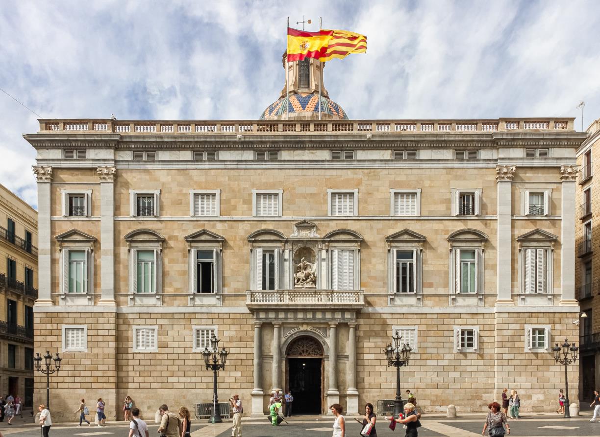 Palau de la Generalitat de Catalunya. Eix