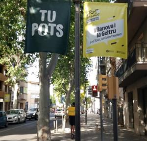 Pancartes del Tour a la Rambla Transversal. Ferran Savall