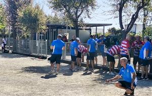 Partit del Club Petanca Vilanova i la Geltrú a Sant Boi. Eix