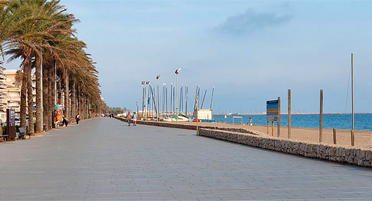 Passeig Marítim de Segur de Calafell. Eix