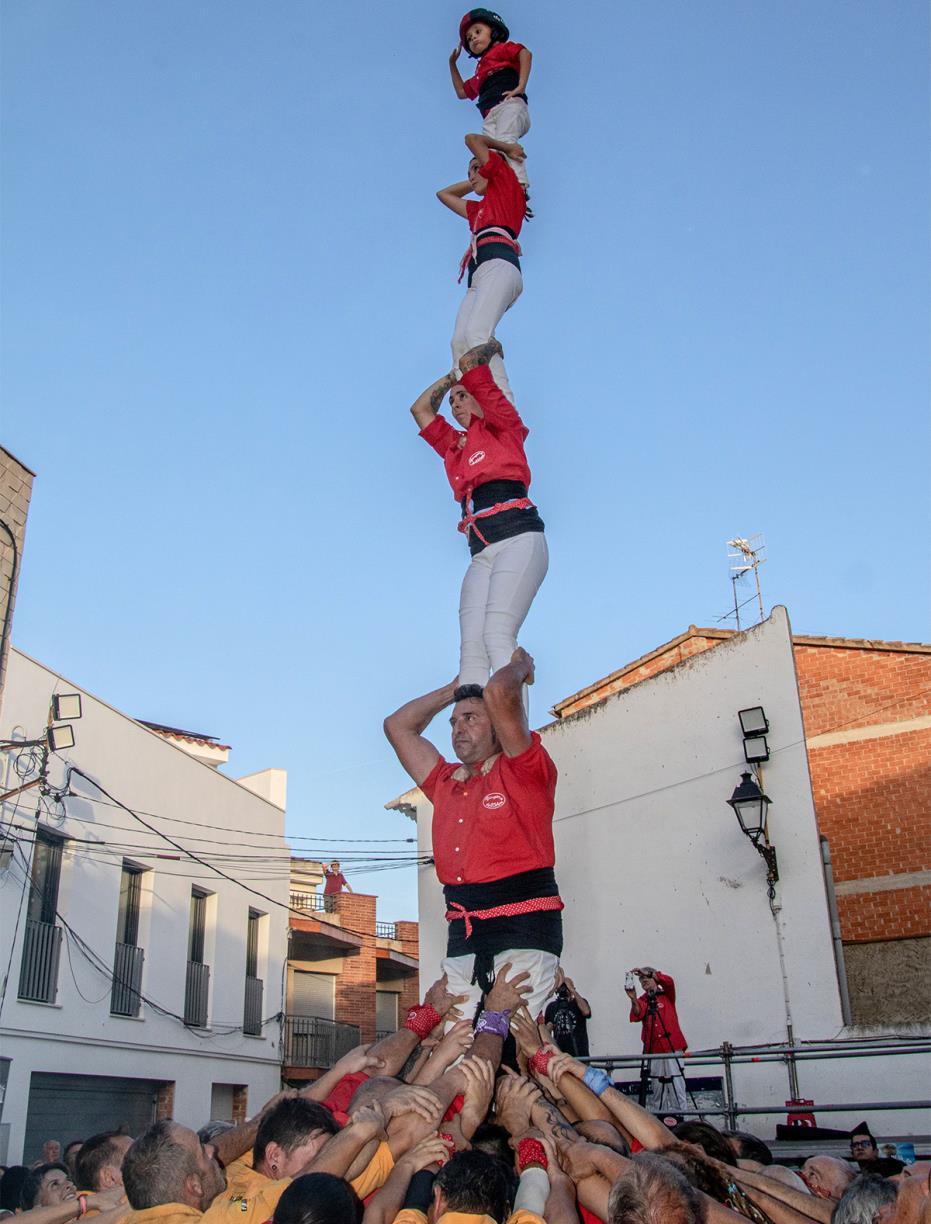Pilar de 5 dels Minyons de l'Arboç . Eduard Kemperman