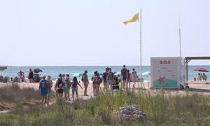 Platja de Coma-ruga. Eix