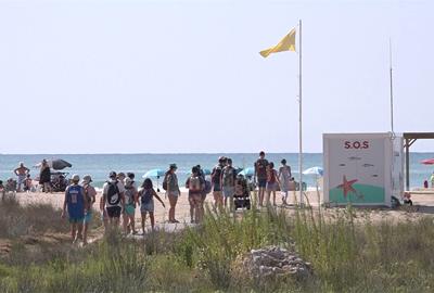 Platja de Coma-ruga. Eix