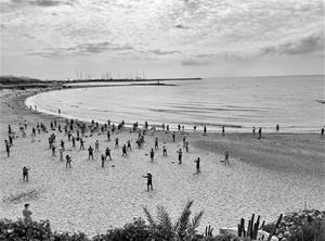 Platja de la República. Eix