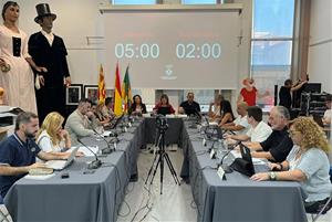 Ple de l'Ajuntament de Cubelles. Ajt. de Cubelles