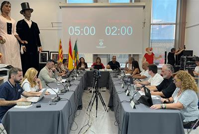 Ple de l'Ajuntament de Cubelles. Ajt. de Cubelles