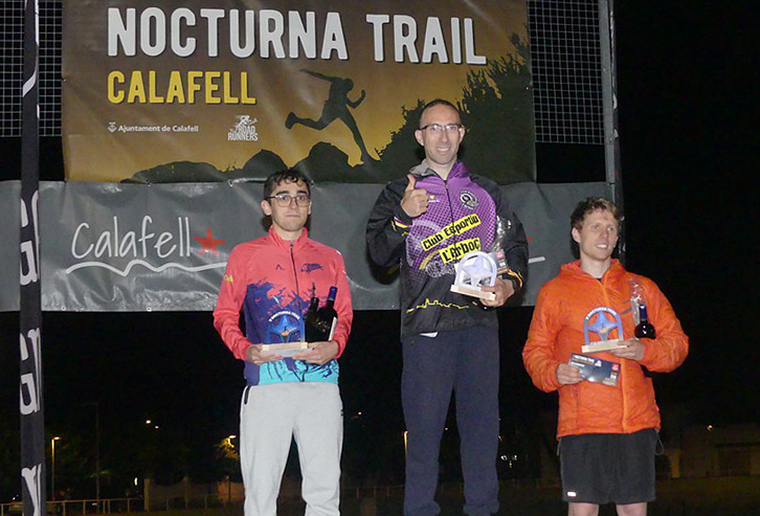 Podi de la Nocturna Trail de Calafell. calafellvalo