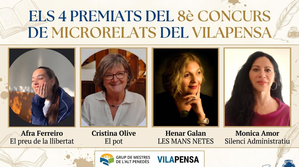 Premiats al al 8è Concurs de Microrelats. Eix