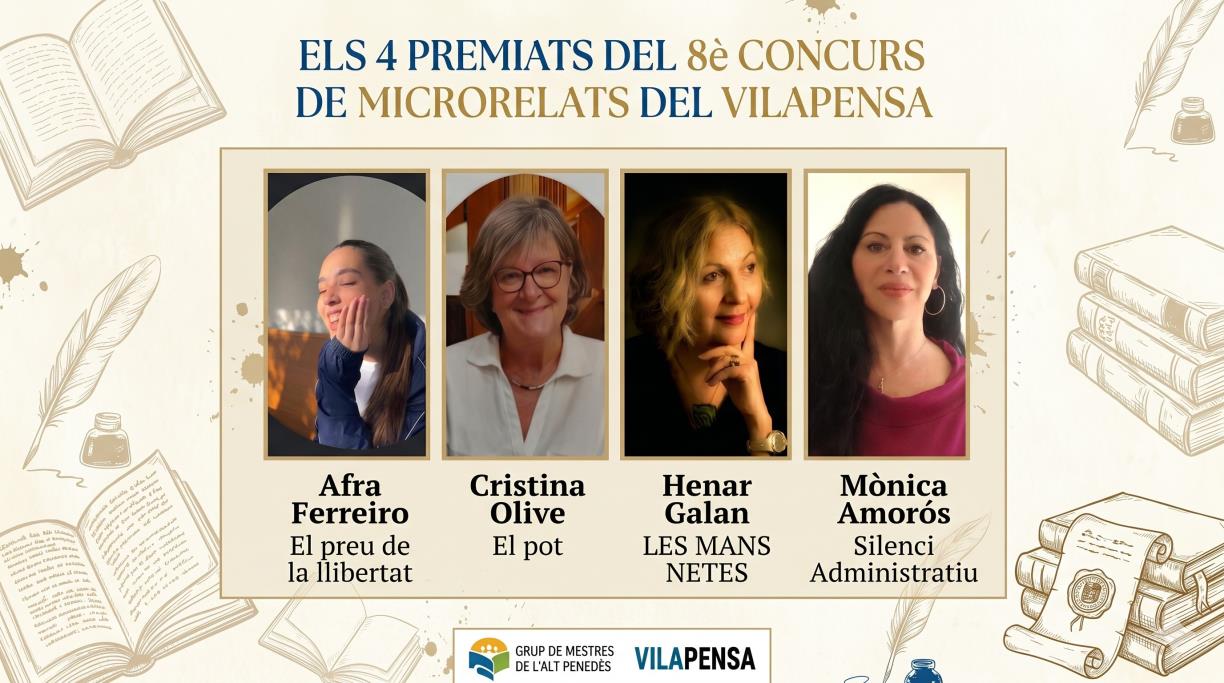 Premiats al al 8è Concurs de Microrelats. Eix