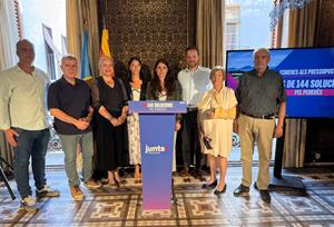Presentació de les 144 esmenes de Junts als pressupostos de la Generalitat al Penedès. Eix