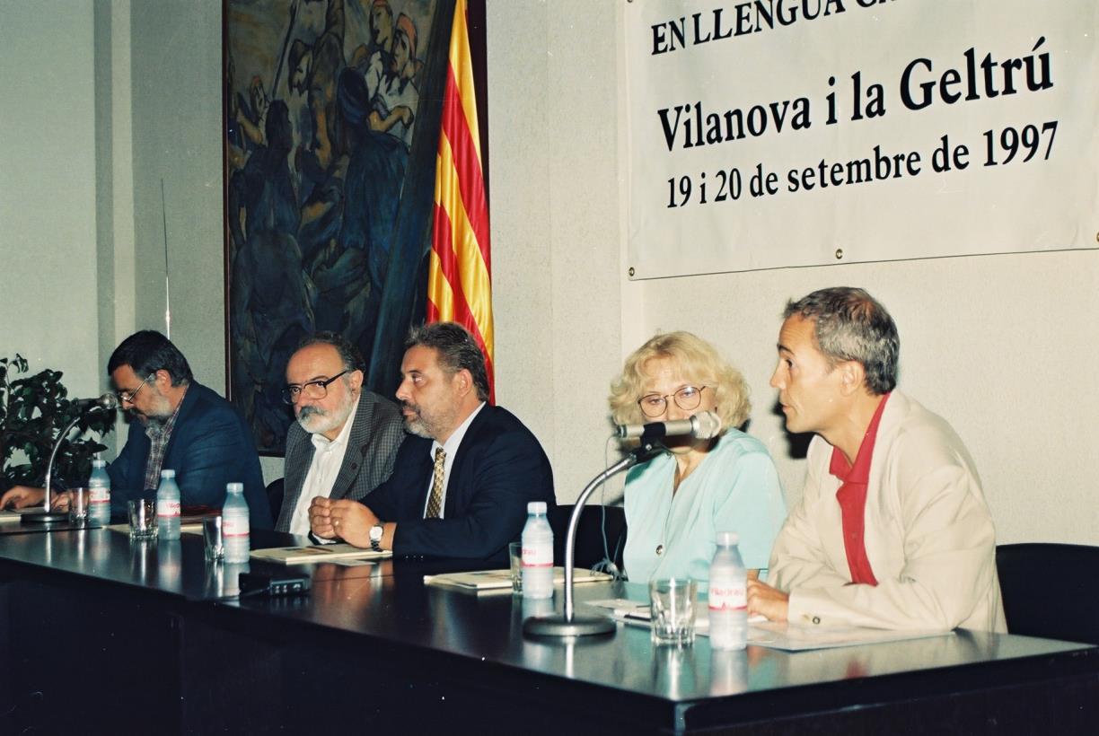 Primer encontre de ciència-ficció en llengua catalana celebrat a Vilanova l’any 1997. EIX