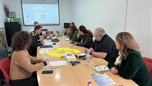 Primera reunió de coordinació entre l’Ajuntament i els organitzadors del pas del Tour de França. Ajuntament de Cubelles