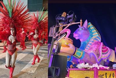 Prop de 7.000 persones desfilen a la Gran Rúa de Carrosses i Comparses de Cunit. Ajuntament de Cunit