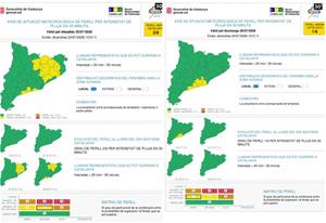Protecció Civil alerta d'un episodi de pluges intenses al Garraf i el Penedès entre dissabte i diumenge. EIX