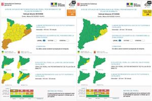 Protecció Civil manté l’emergència per l’INUNCAT i alerta de noves pluges fortes les pròximes hores. EIX