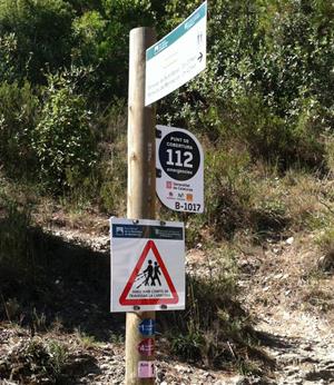 Punt senyalizat amb cobertura 112
