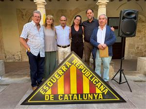 Reconeixement als militants Josep Maria Rovira Torner i Pere Planas Vida. Eix