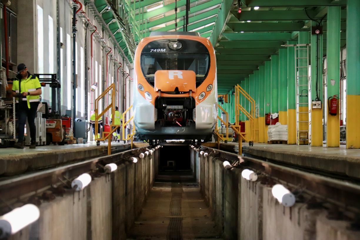 Renfe comença la construcció dels nous tallers de manteniment de Rodalies amb previsió de duplicar la capacitat actual. ACN
