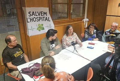 Roda de premsa de la Plataforma en Defensa de l’Hospital de l’Alt Penedès. Eix