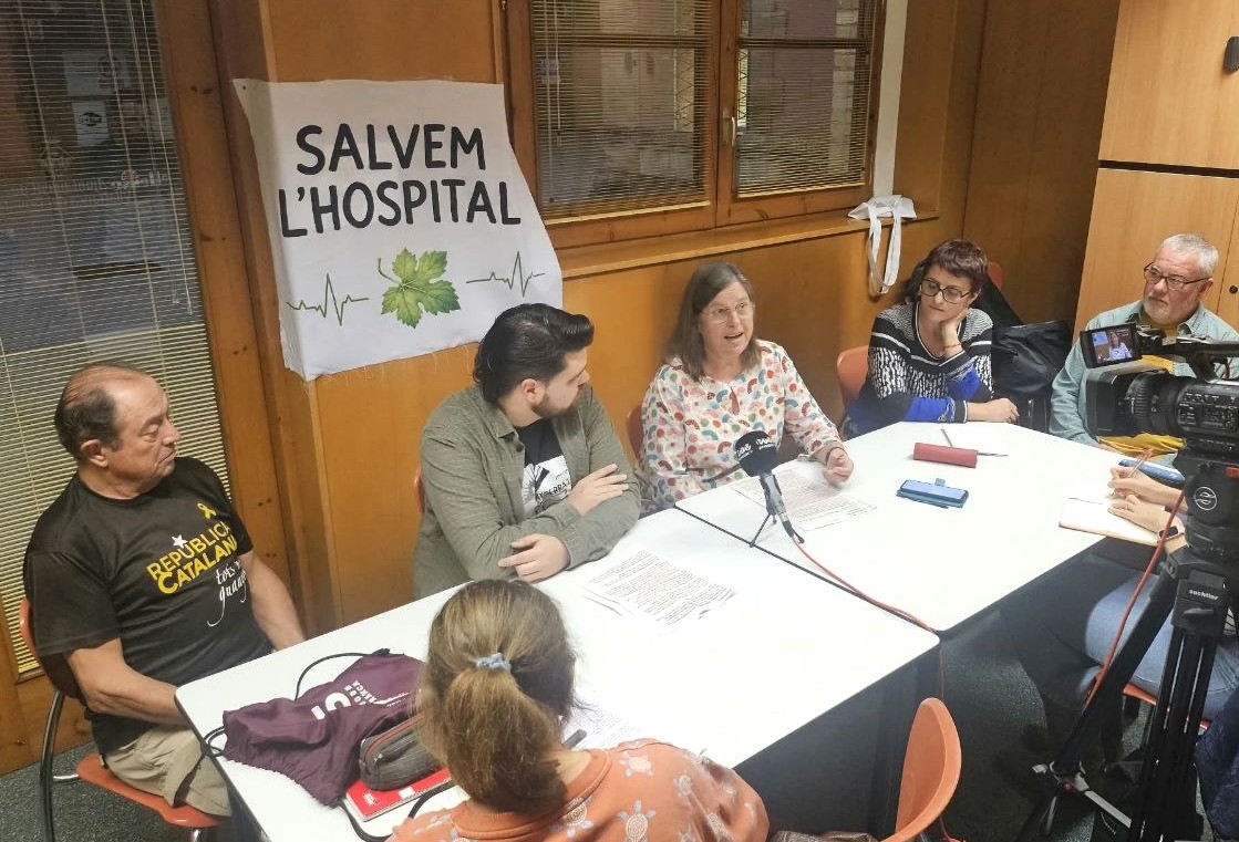 Roda de premsa de la Plataforma en Defensa de l’Hospital de l’Alt Penedès. Eix